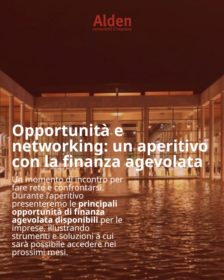 Opportunità e networking: un aperitivo con la finanza agevolata