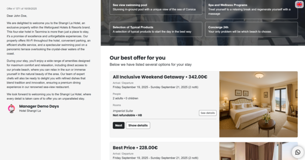 Preventivatore personalizzato con AI