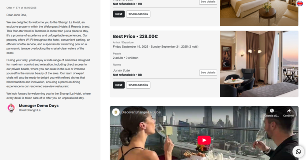 Preventivatore personalizzato con AI